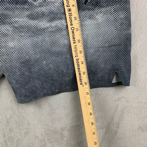 Lululemon Men Swim Trunks 36 Blue White Spotted El Current Board Shorts Lined 8" - Picture 9 of 12